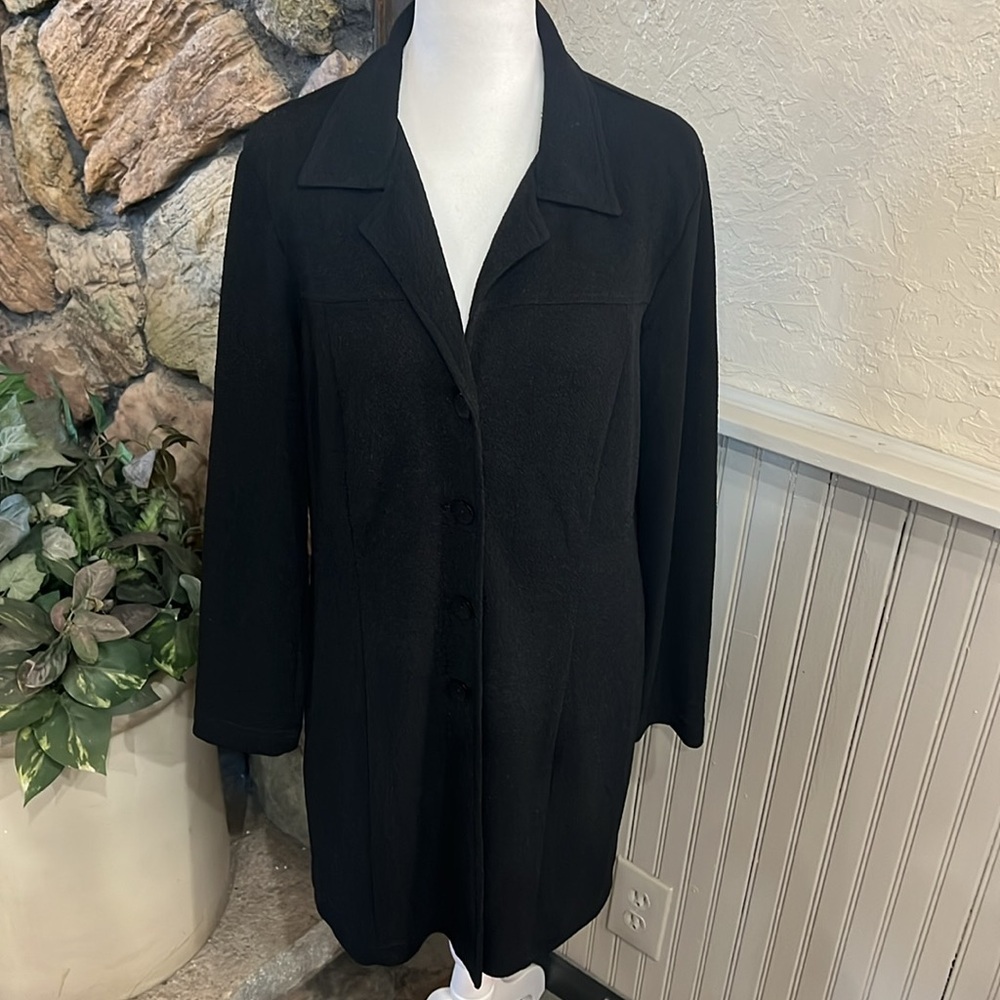 Rabbit Rabbit Rabbit Black Blazer with Shawl Collar